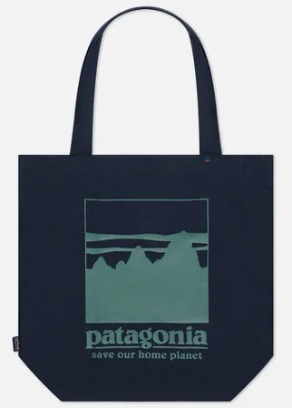 Сумка Patagonia Market Tote Alpine Icon, цвет синий