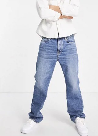 Прямые джинсы цвета индиго Nudie Jeans Tuff Tony-Голубой