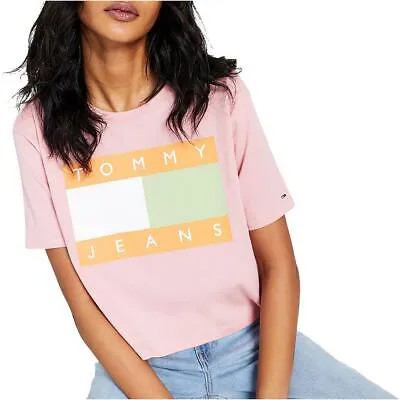 Женская хлопковая футболка с логотипом Tommy Jeans BHFO 9826