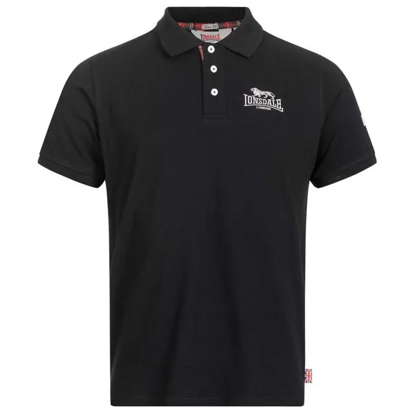 Поло с коротким рукавом Lonsdale Bruan, черный