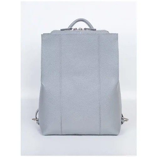 Divalli Женский рюкзак из натуральной кожи серый B014 grey grain Divalli