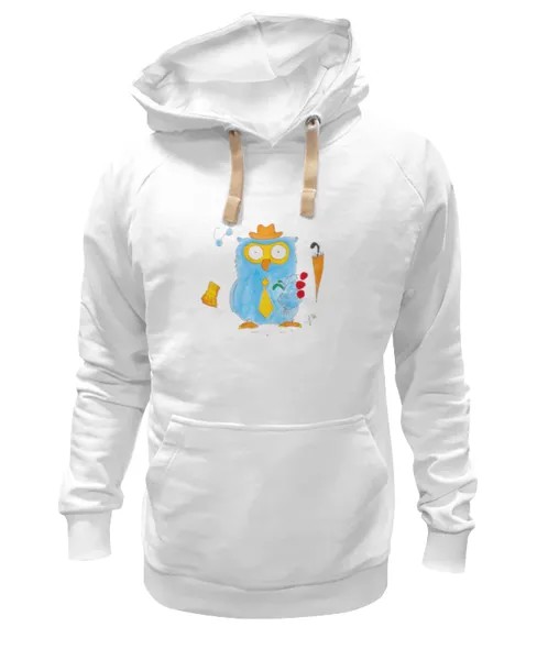 Худи Printio Настоящему джентльмену белое 2XL