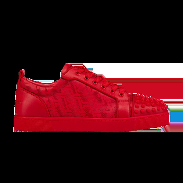 Кроссовки Christian Louboutin Louis Junior Spikes Orlato Flat, красный