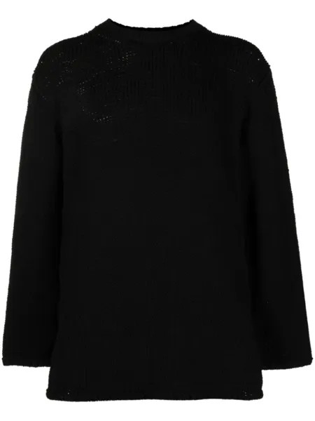 Comme des Garçons Homme Plus джемпер фактурной вязки, черный