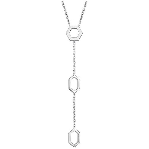 Колье АЛЬКОР, серебро, 925 проба, родирование, длина 50 см.