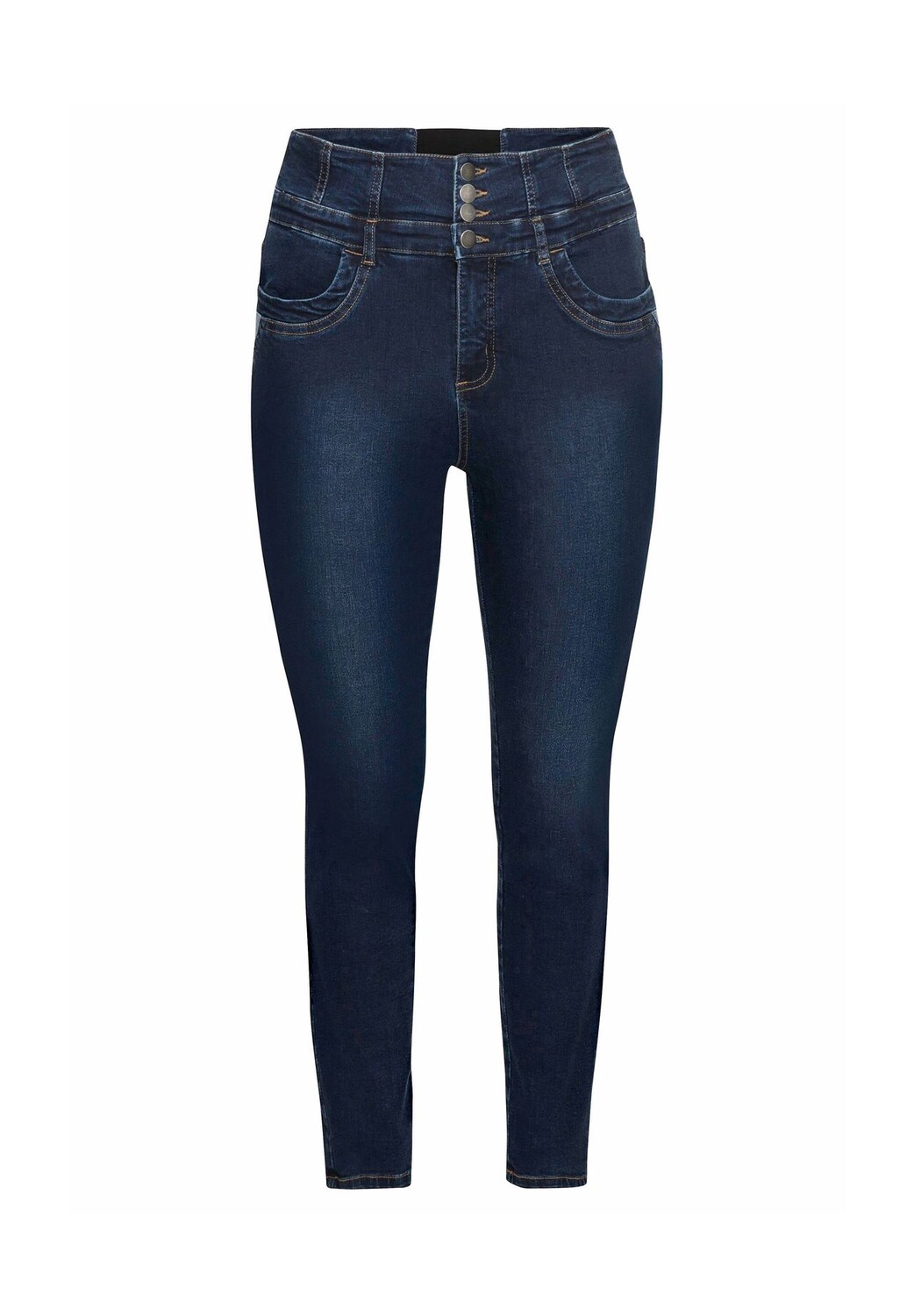 Джинсы с завышенной талией sheego, цвет Dark Blue Denim