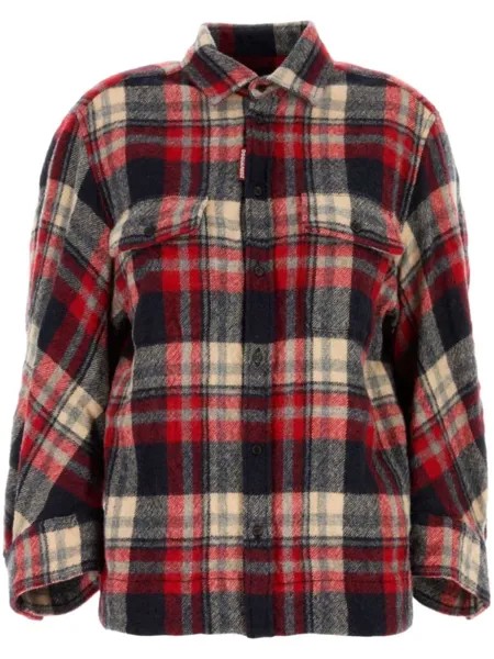 Dsquared2 dSQUARED2 Вышитая фланелевая рубашка Dean, красный