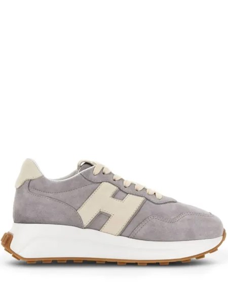 Hogan кроссовки H641 со вставками, серый