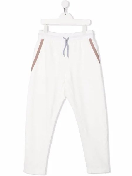 Brunello Cucinelli Kids спортивные брюки с кулиской