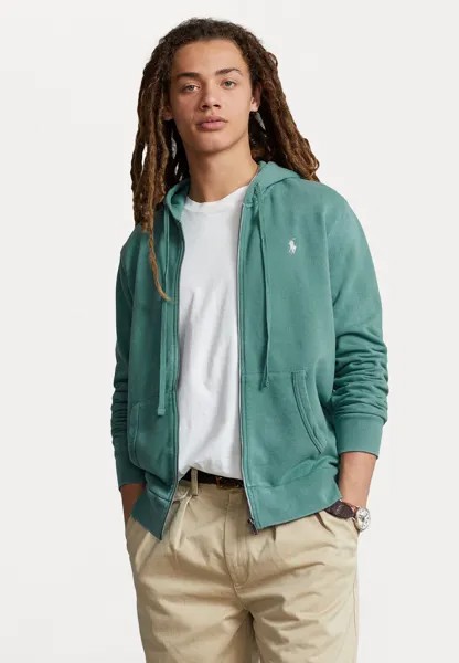 Толстовка на молнии LONG SLEEVE Polo Ralph Lauren, фервей зеленый
