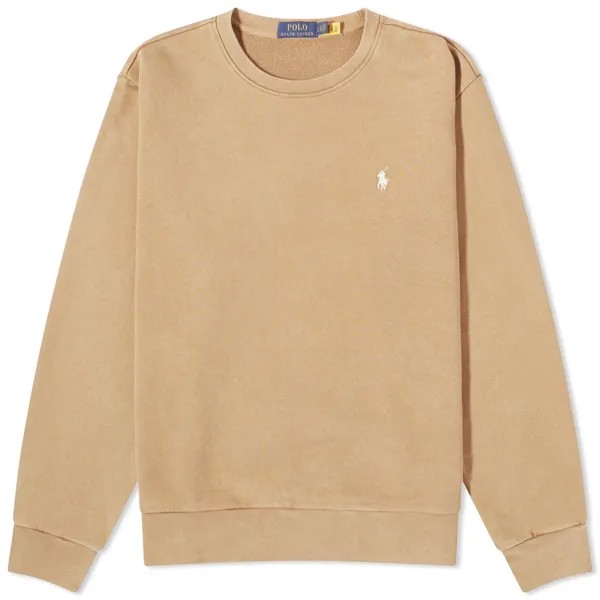 Свитшот Polo Ralph Lauren Loopback Crew, бежевый