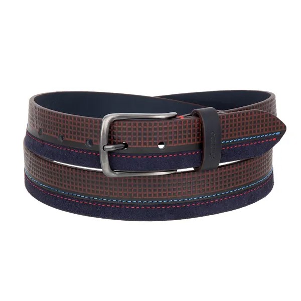 Ремень мужской Miguel Bellido 514/35 3268 grey/navy, р.L