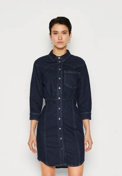 Платье Vaquero ONLY ONLROUGE 3/4 RINSE DRESS, цвет dark blue denim