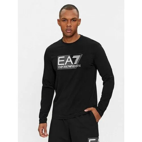 Лонгслив EA7, размер XXL [INT], черный