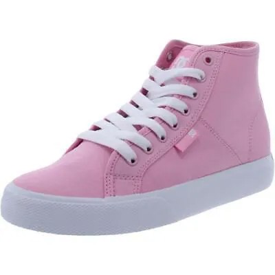 DC Womens Manual Hi Pink High-Top Sneakers Shoes 7 Medium (B,M) BHFO 6334