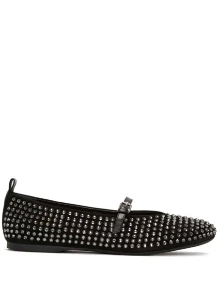 JW Anderson балетки, украшенные кристаллами, черный