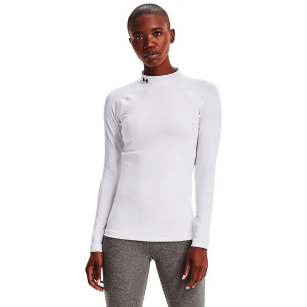 Футболка с длинным рукавом Under Armour ColdGear Authentics Mockneck, белый