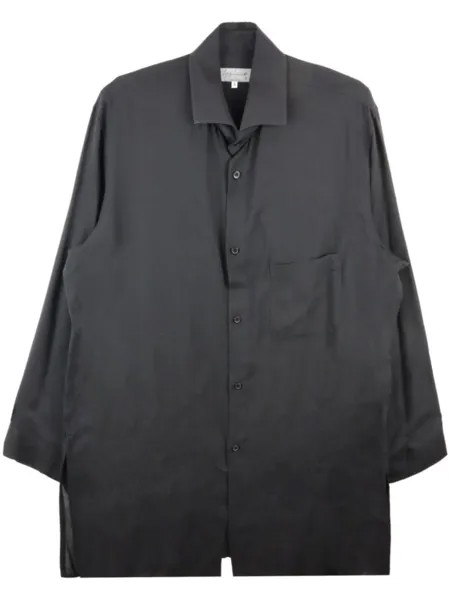 Yohji Yamamoto рубашка с длинным рукавом, серый