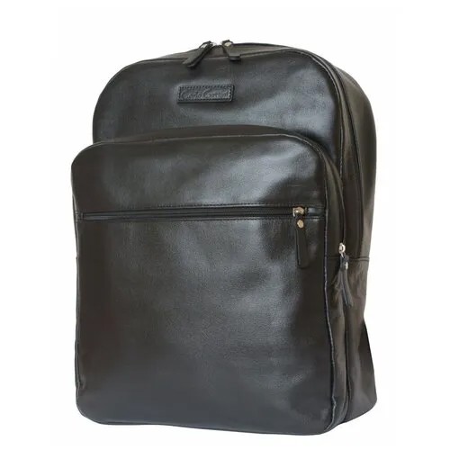 Мужской кожаный рюкзак Carlo Gattini Monferrato black 3017-01