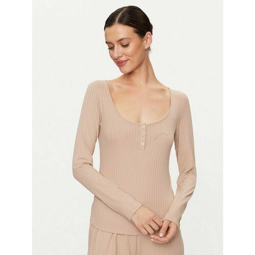 Лонгслив GUESS, размер S [INT], коричневый