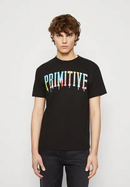 Футболка с принтом Primitive, черный