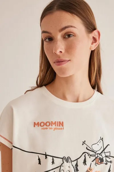 Пижама Капри Муми-тролля из 100% хлопка Women'secret, белый