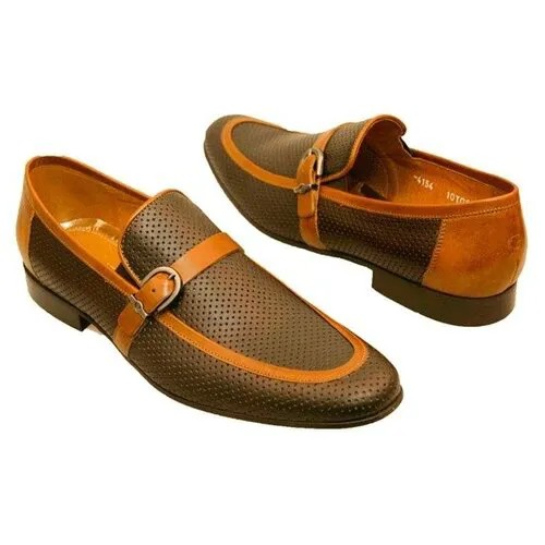 Летние мужские туфли из натуральной кожи Conhpol XW-4154M1-S2/838-831