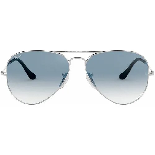Солнцезащитные очки Ray-Ban, серебряный, голубой