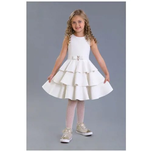 Платье нарядное для девочки (Размер: 128), арт. 2467-123-ВПЛП, цвет Золотой