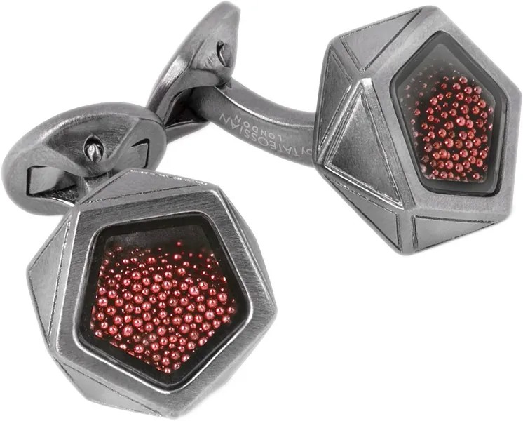 Запонки мужские Tateossian CF0448 серебристые