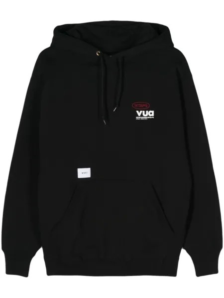 WTAPS худи с вышитым логотипом, черный