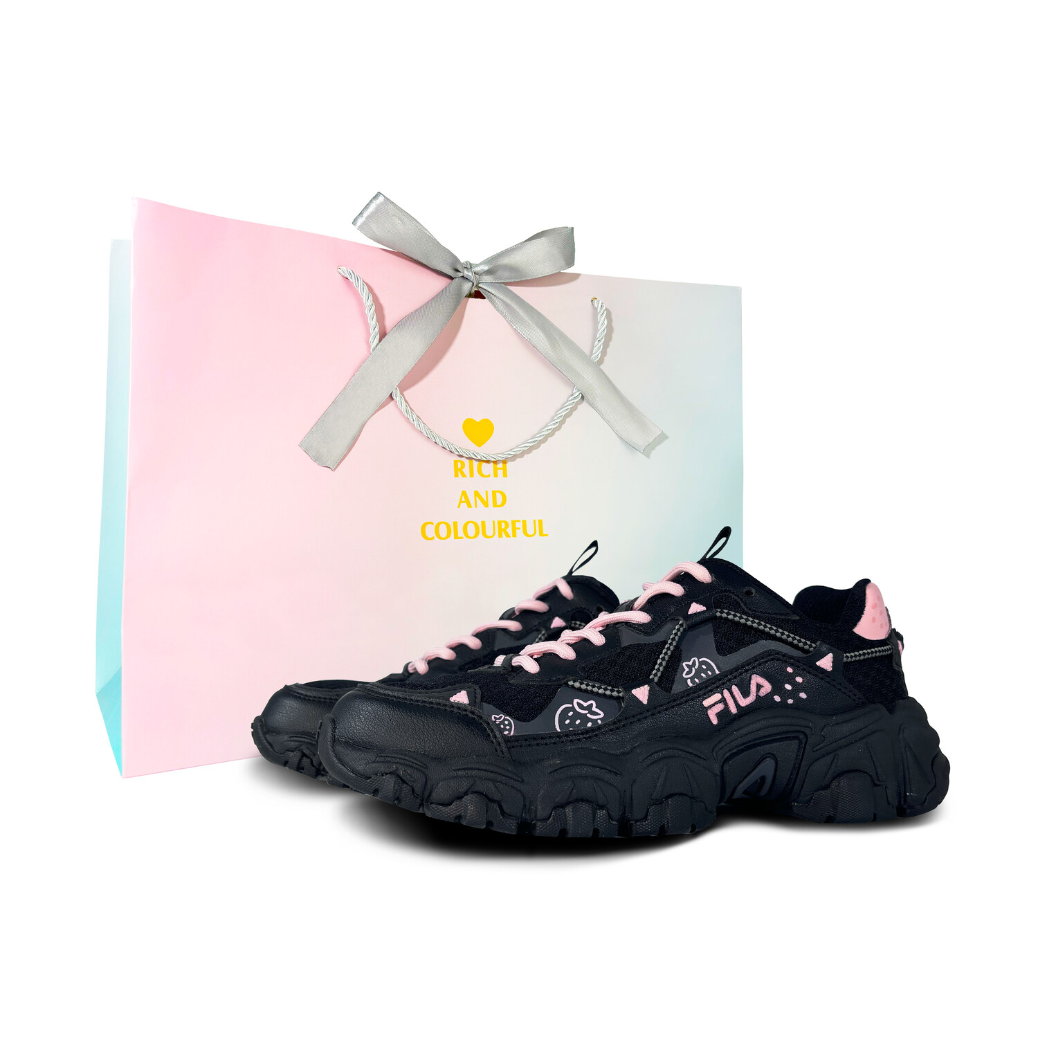 Кроссовки FILA Cat Claw Lifestyle Shoes Unisex Low-top Pink, цвет Strawberry sweethearts