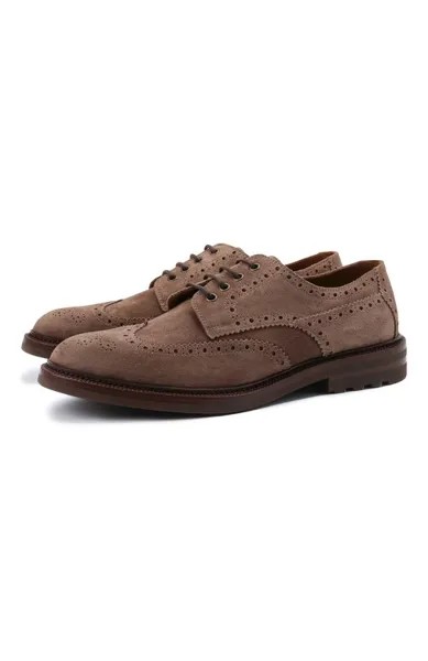Замшевые дерби Brunello Cucinelli