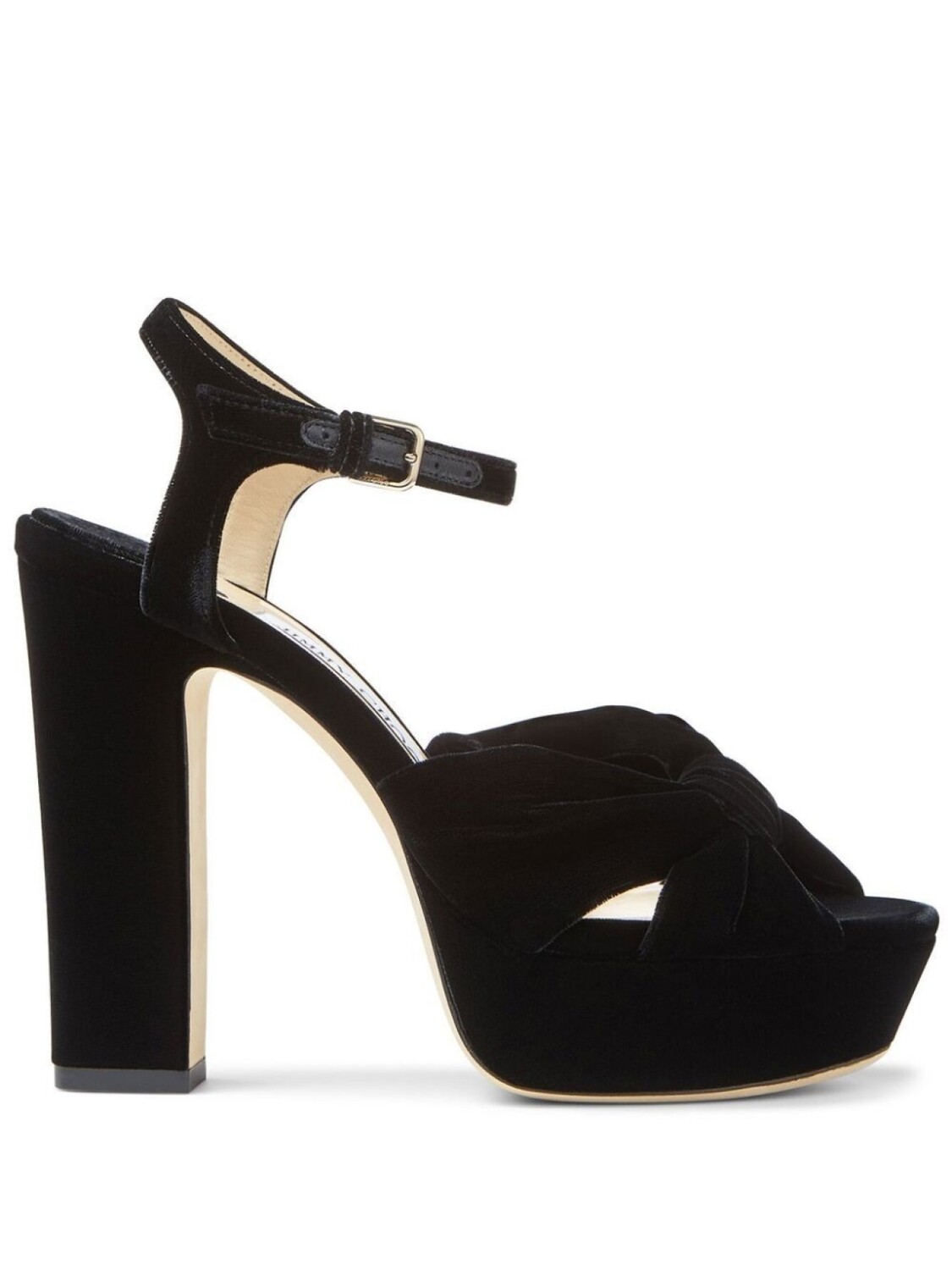 Jimmy Choo босоножки Heloise 120 на платформе, черный