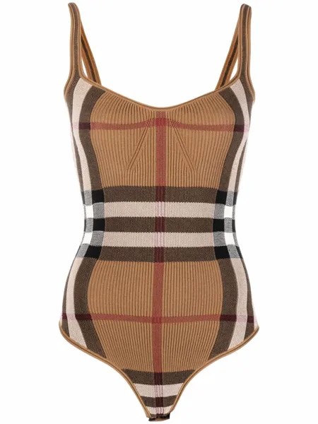 Burberry Vintage Check knitted bodysuit