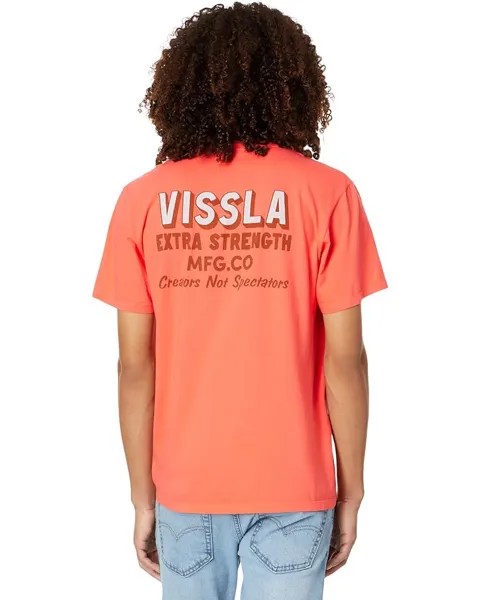 Футболка VISSLA Extra Strength Premium Short Sleeve Tee, оранжевый