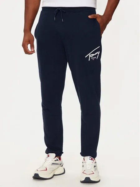 Спортивные брюки узкого кроя Tommy Jeans, синий