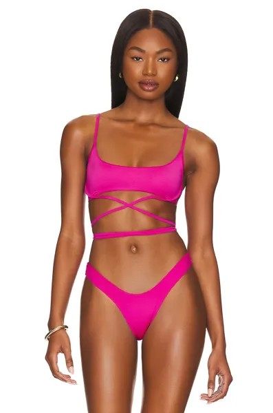 Топ бикини Monica Hansen Beachwear Money Maker Underwire Tube, цвет Azalea