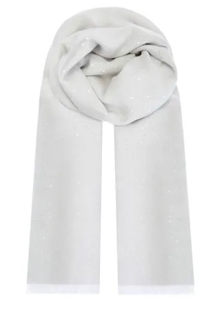 Кашемировый шарф с шелковой нитью и пайетками