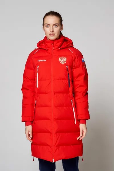 Пуховик-пальто женский Forward w08130g-ff215 красный XS
