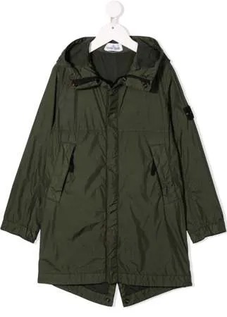 Stone Island Junior парка с капюшоном
