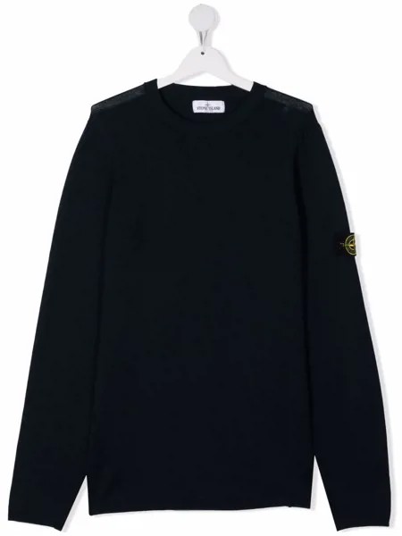 Stone Island Junior джемпер с нашивкой-логотипом