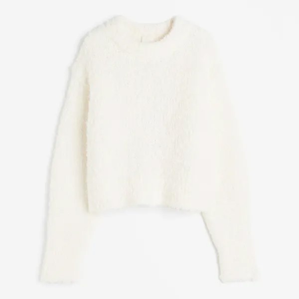 Свитер H&M Fluffy-knit, белый