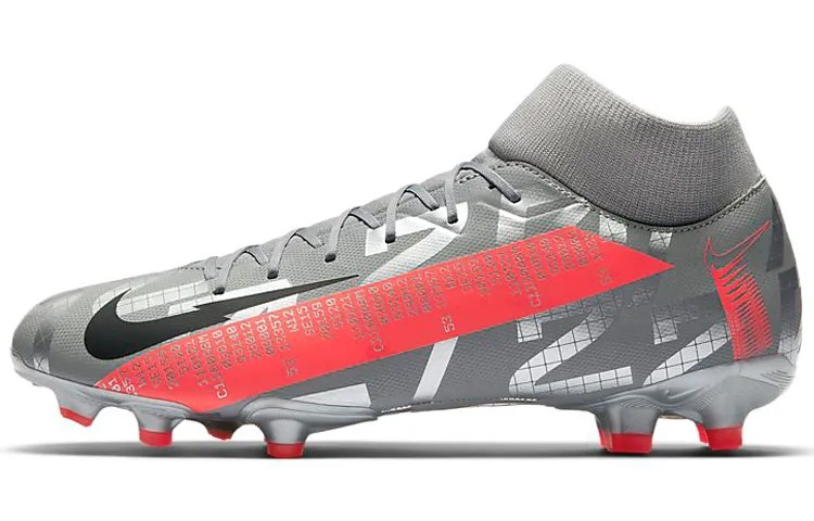 Футбольные бутсы унисекс Nike Superfly 7 Academy Fg/Mg Металлический бомбер Серый/Particle Grey/Laser Crimson/Black