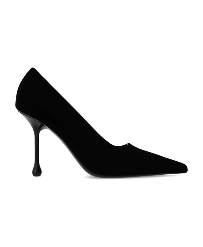 Бархатные туфли Ixia на шпильке Jimmy Choo, черный