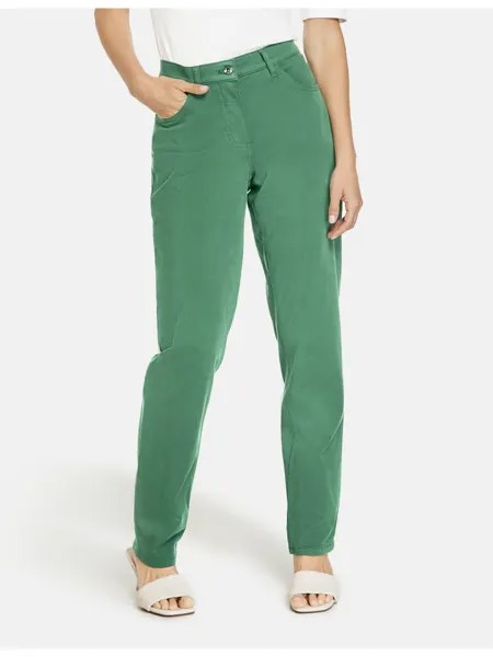 Тканевые брюки Gerry Weber, цвет deep green washed