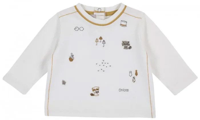 Chicco Лонгслив для мальчика Енотик