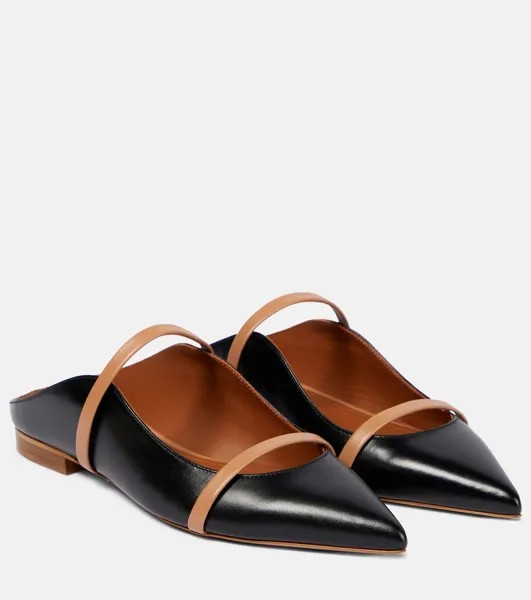 Кожаные тапочки Maureen Malone Souliers, черный