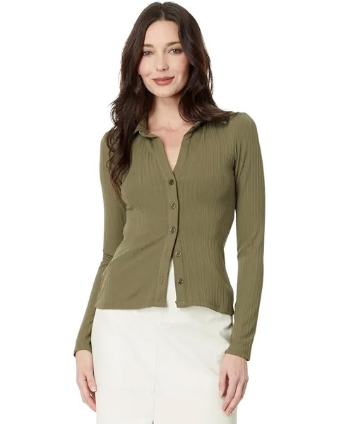 Рубашка Sanctuary Candy Knit Shirt, цвет Burnt Olive