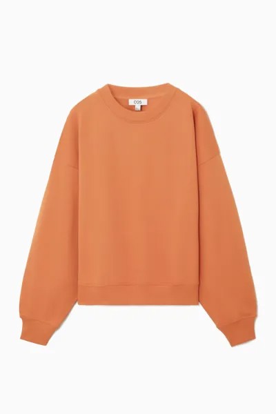 Свитшот COS Oversized Jersey, оранжевый